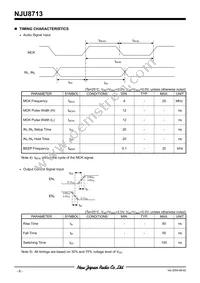 NJU8713V-TE1 Datasheet Page 6