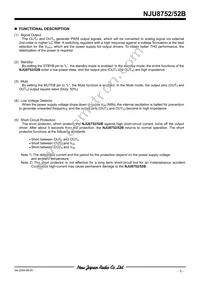 NJU8752V-TE1 Datasheet Page 3