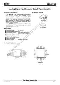 NJU8754V-TE2 Datasheet Cover