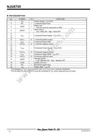 NJU8755V-TE1 Datasheet Page 2