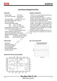 NJU9101MLE-TE1 Datasheet Cover