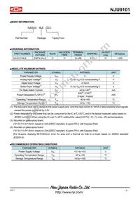 NJU9101MLE-TE1 Datasheet Page 3