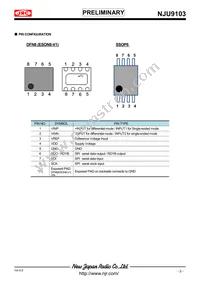 NJU9103KV1-TE3 Datasheet Page 2