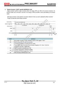 NJU9103KV1-TE3 Datasheet Page 22