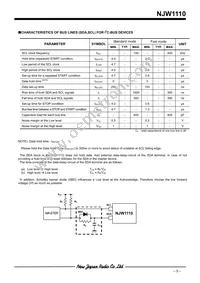 NJW1110V-TE1 Datasheet Page 5