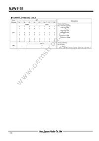 NJW1151M# Datasheet Page 14