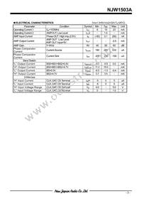 NJW1503AV-TE1# Datasheet Page 3