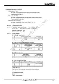 NJW1503AV-TE1# Datasheet Page 5