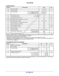 NL17SZ14EDFT2G Datasheet Page 3