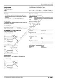 NLC322522T-221K Datasheet Cover