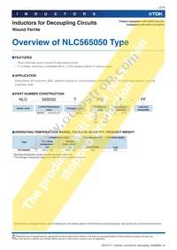 NLC565050T-821K-PF Datasheet Page 3