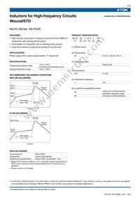 NLHV25T-R82J-PF Datasheet Page 2