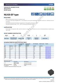 NLV25T-082J-EF Datasheet Cover