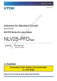 NLV25T-R82J-PFD Datasheet Cover