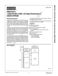 NM27C010V120 Datasheet Cover