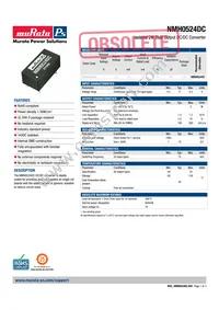 NMH0524DC Datasheet Cover