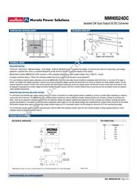 NMH0524DC Datasheet Page 2