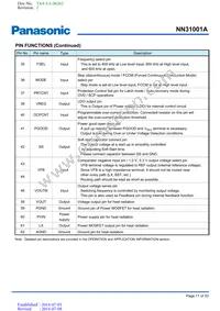 NN31001A-BB Datasheet Page 11