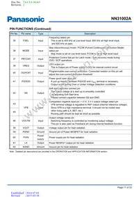 NN31002A-BB Datasheet Page 11