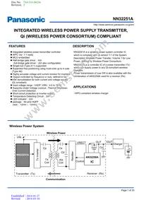 NN32251A-VT Datasheet Cover