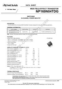 NP160N04TDG-E1-AY Datasheet Page 3