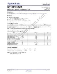 NP180N04TUK-E1-AY Datasheet Cover