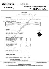 NP83P04PDG-E1-AY Datasheet Page 3