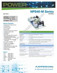 NPS44-M Datasheet Cover