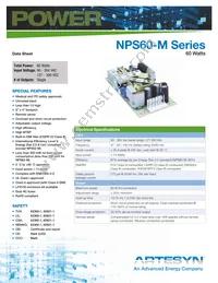 NPS63-M-006 Datasheet Cover