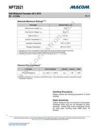 NPT2021 Datasheet Page 3
