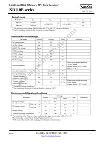 NR119E Datasheet Page 2