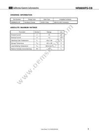 NR8800FS-CB-AZ Datasheet Page 3