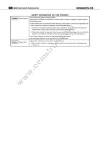 NR8800FS-CB-AZ Datasheet Page 7