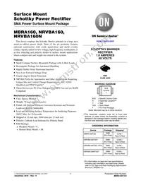 NRVBA160T3G-VF01 Datasheet Cover
