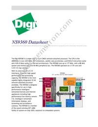 NS9360B-0-I155 Datasheet Cover