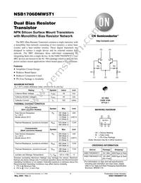 NSB1706DMW5T1 Datasheet Cover