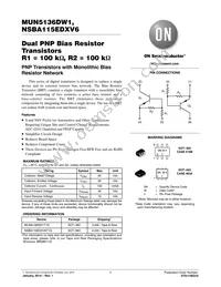 NSBA115EDXV6T1G Datasheet Cover