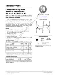 NSBC123TPDP6T5G Datasheet Cover