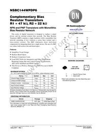 NSBC144WPDP6T5G Datasheet Cover