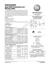 NSM4002MR6T1G Datasheet Cover