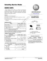 NSR0130P2T5G Datasheet Cover