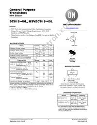 NSVBC818-40LT1G Datasheet Cover