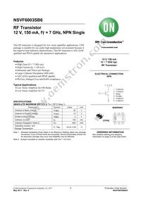 NSVF6003SB6T1G Datasheet Cover