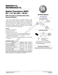 NSVMMUN2217LT1G Datasheet Cover