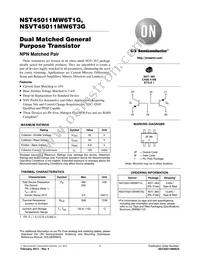 NSVT45011MW6T3G Datasheet Cover