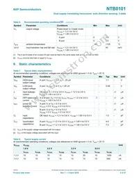 NTB0101GN Datasheet Page 5