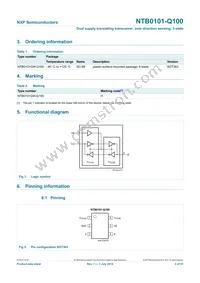 NTB0101GW-Q100H Datasheet Page 2