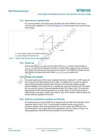 NTB0102GD Datasheet Page 17