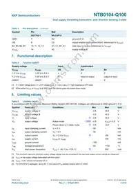 NTB0104UK-Q100Z Datasheet Page 4