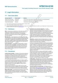 NTB0104UK-Q100Z Datasheet Page 21